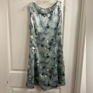 Vintage DBY Y2K Satin Floral Dress